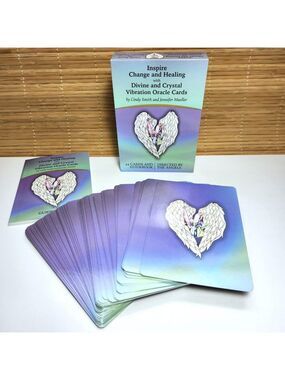 Divine and Crystal Vibration Oracle Card Deck & Book Inspire Change & Healing
